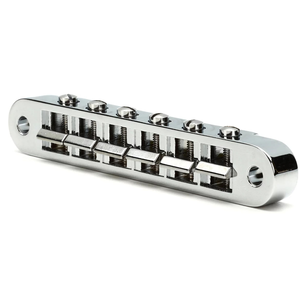 Buy Gibson, Guitar Bridge, Tune-O-Matic, with Full Assembly -Chrome Nashville PBBR-030 Best Guitar Bass Hardware in India Gibson CHROME NASHVILLE TUNE-O-MATIC ASSEMBLY