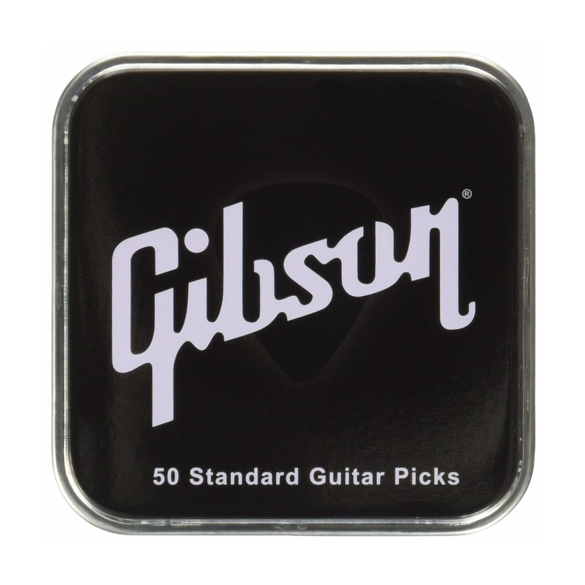 Pick Tin 50 Standard Guitar Picks Thin Médiator & onglet Gibson