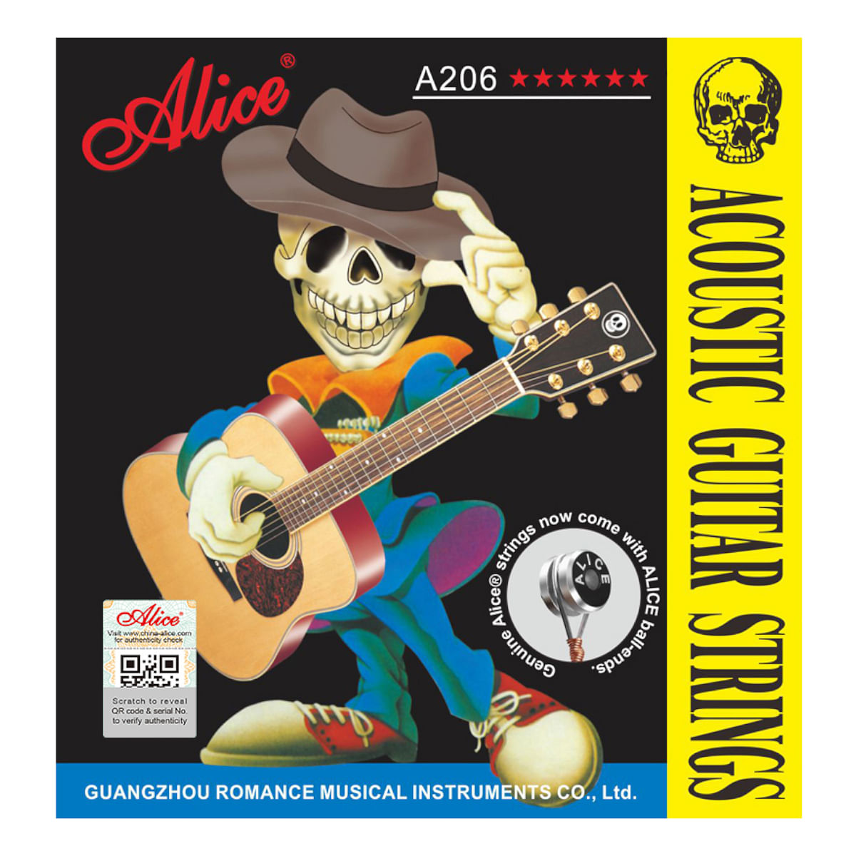 Alice, Acoustic Guitar Strings, A206 -1 (E) SL