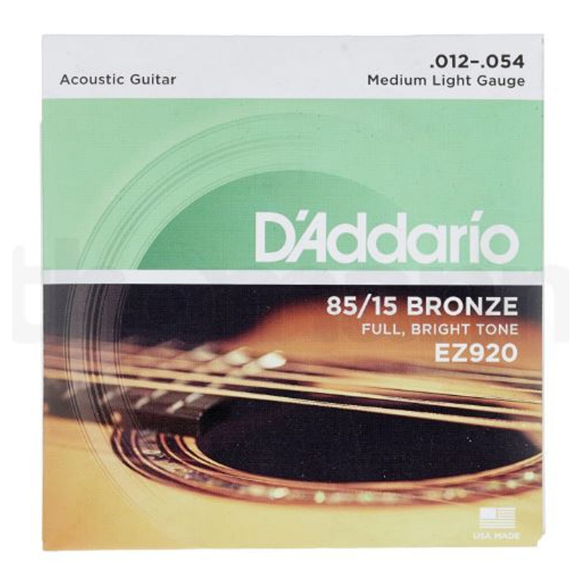 D Addario Acoustic Guitar Strings 85 15 Bronze .012 .054 Set EZ920 Pack of 2 Promo