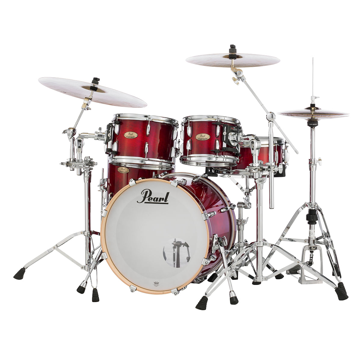 Pearl, Drum Set, 4 Pcs, Session Studio Select, Shell Pack -Antique Crimson  Burst STS924XSP/C (315)