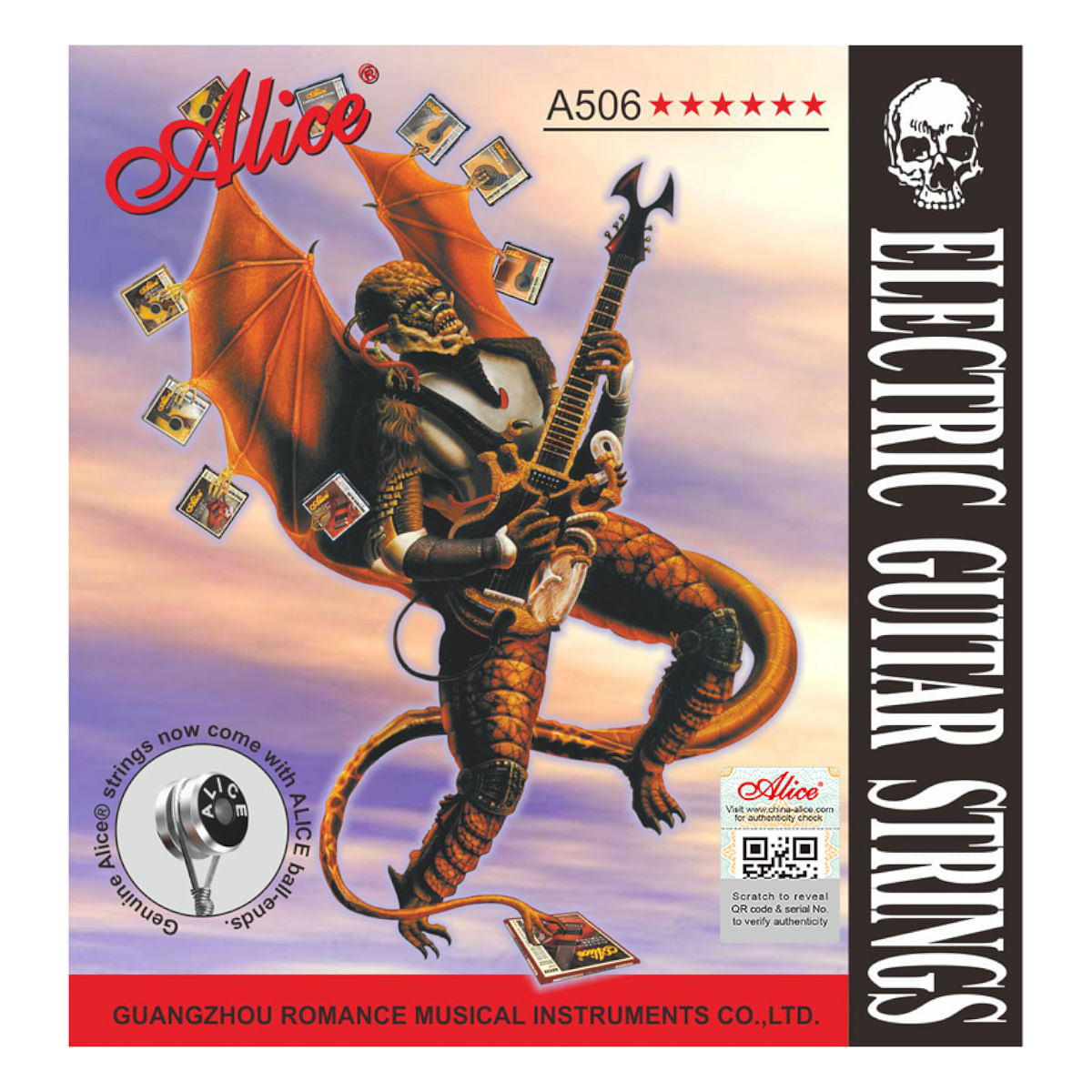 Alice Electric Guitar Strings A506 1 E