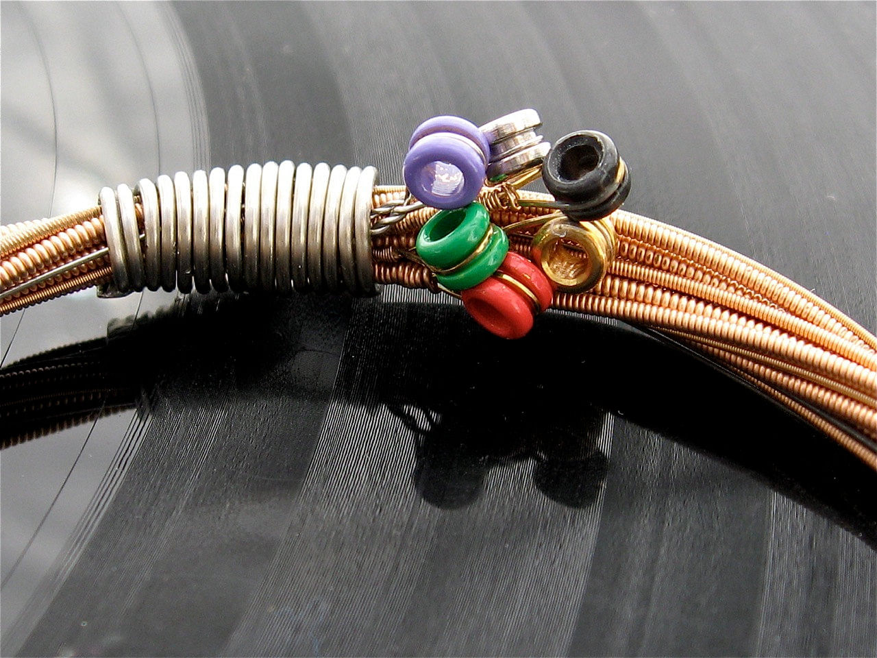 Guitar String Bracelet // Stackable Guitar String Bangle // Guita | aftcra